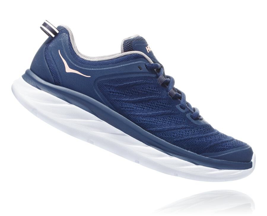 Tenis Hoka One One Mujer Azules/Blancos - Akasa - KRZV35724